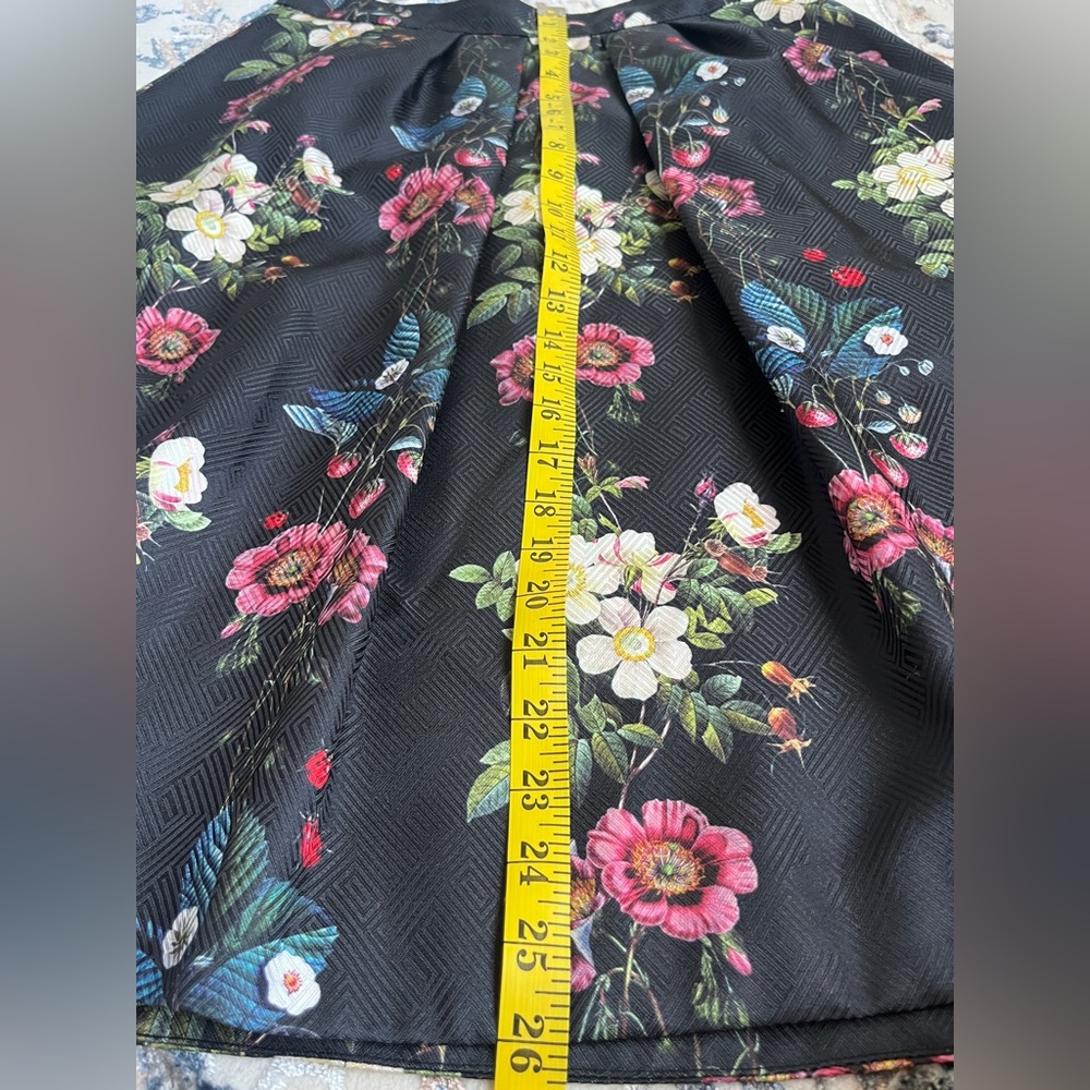 Ted Baker Bevly Oracle Floral-Jacquard Skirt size M - Picture 11 of 15